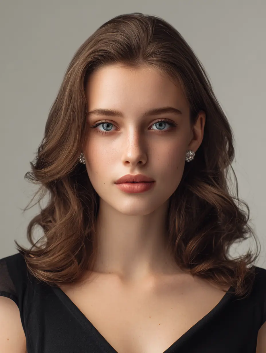 Žena s dijamantnim licem i kratkom pixie frizurom – primjer frizure prema obliku lica koja naglašava izražene jagodice.