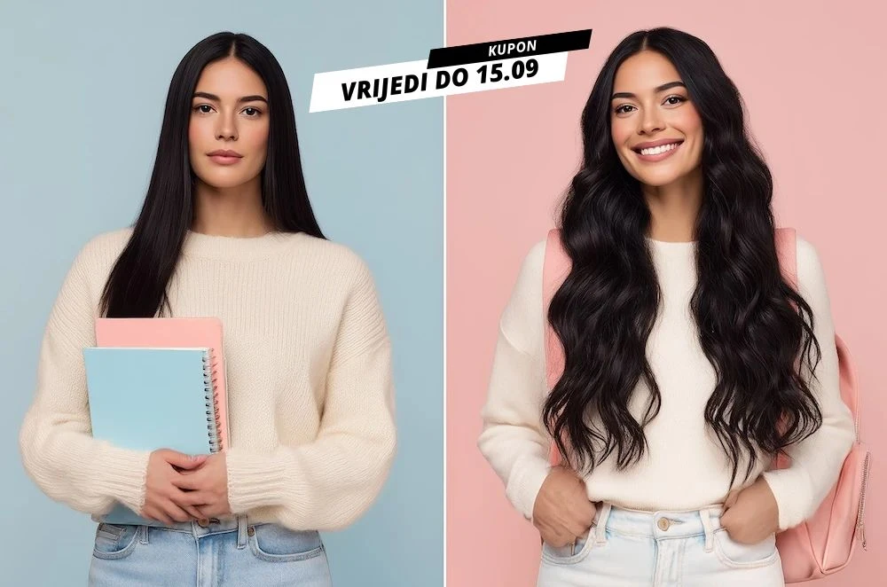 Banner Back2School akcija –10% na ekstenzije na češljiće, kupon vrijedi do 15.09.